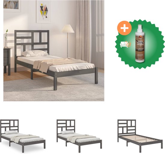 vidaXL Bedframe zonder matras bewerkt hout sonoma eikenkleur 80x200 cm, slaapkamermeubilair, eenpersoonsbed, ledikant, bed, eenpersoonsbedframe