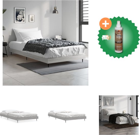 vidaXL Bedframe massief grenenhout wasbruin 160x200 cm, bed, ledikant, massief houten bedframe, bedbodem, bed frame, slaapmeubel, tweepersoonsbed