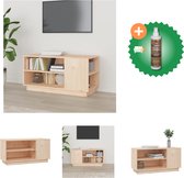 vidaXL Tv-meubel 80x35x40-5 cm massief grenenhout - Kast - Inclusief Houtreiniger en verfrisser