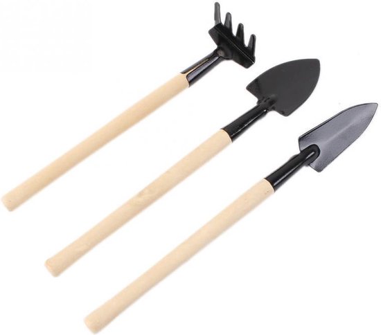 *** Handige 3-in-1 Mini Tuin Gereedschap Set - Miniatuur en Elegant - Perfect voor in de Tuin - Bonzai - Mini Bomen Tuin - van Heble® *** van Heble® — afbeelding 4