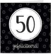 50 JAAR | verjaardagskaart / kaart met envelop | wenskaart voor 50e verjaardag
