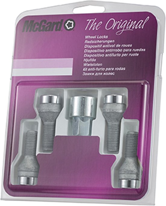 H&R Wielmoer konisch M14x1.50 - Lengte 41mm - Zwart gesloten