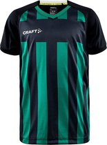 Craft Progress 2.0 Stripe Jersey JR 1910177 - Black/Team Green - 158/164