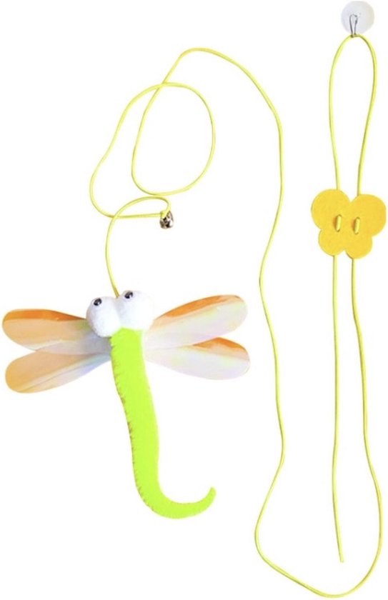 Beeztees Bewegende Worm - Kattenspeelgoed - Pink