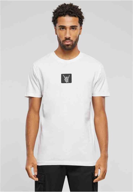 Mister Tee - Skelett Patch Heren T-shirt - XL - Wit