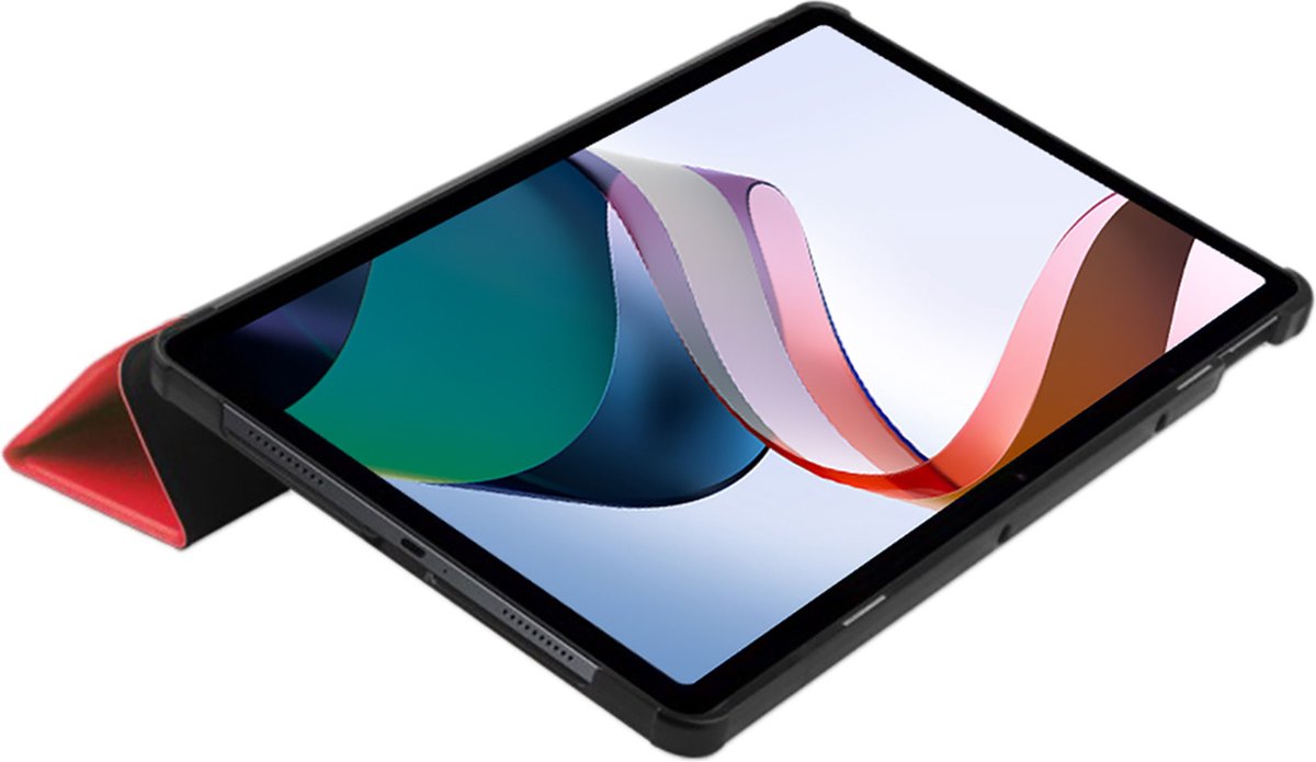 Just in Case tablet Hoes geschikt voor Xiaomi Redmi Pad - TriFold Bookcase - Rood