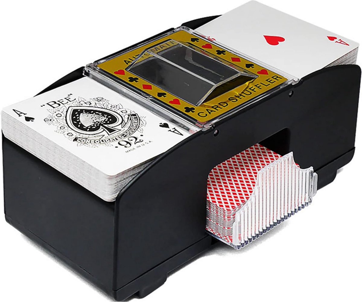 Kaartenschudder Schudmachine Kaarten schudder Elektrisch Automatisch Speelkaarten Kaartspellen Kaartenschudmachine