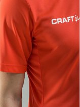 Craft Squad Jersey Solid SS Shirt Chemise de sport pour homme - Taille XL - Homme - orange / blanc