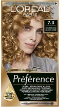 L'Oréal Paris Préférence Classic Goud Middenblond 7.3 - Permanente Haarkleuring