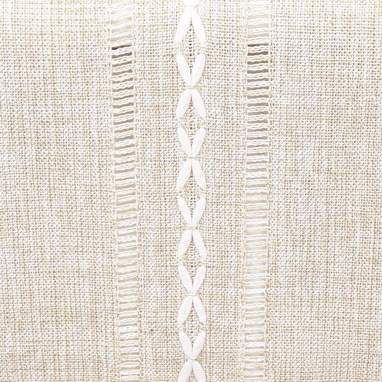 Grijze Vintage Tafelloper Linnen Look - Waterdicht, 40 X 140 Cm, Voor Salontafel Of Eettafel