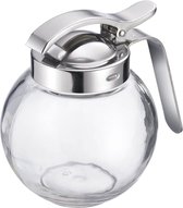 Crèmeschenker/honingdispenser, inhoud: 250 ml, glas/RVS, , transparant/, zilver