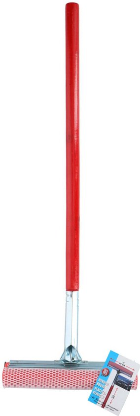 Raclette à vitres avec éponge 60 cm Rouge
