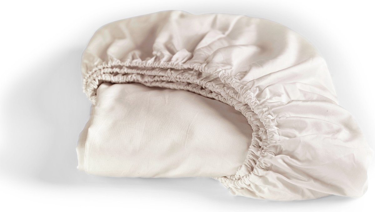 Cinderella - Sundays - Hoeslaken - Tot 25 cm matrashoogte - Satijn - 200x200 cm - Zandkleur