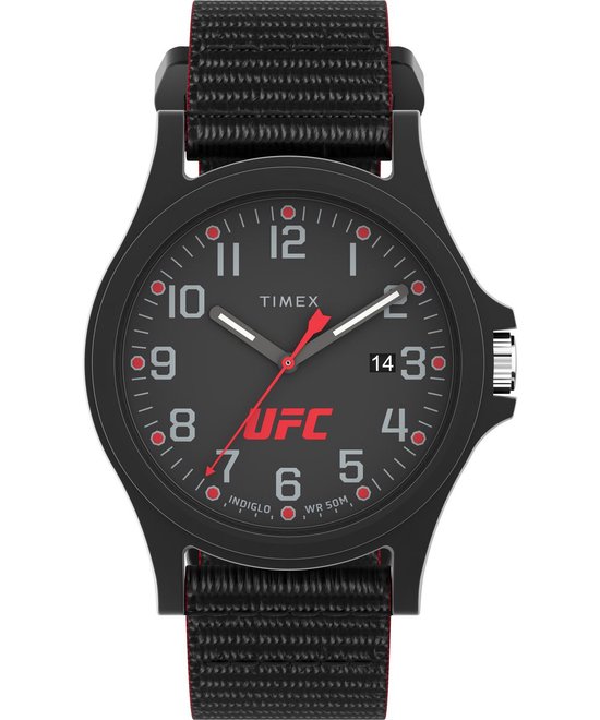 Timex UFC Apex TW2V55000 Horloge - Textiel - Zwart - Ø 40 mm