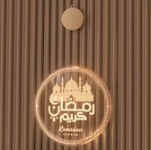 Ramadan Kareem Licht Versiering | Eid Mubarak Decoratie Lichtjes | Suikerfeest Party Feest Lichten Lamp op batterijen (diameter 16cm)
