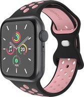 iMoshion Sport⁺ bandje geschikt geschikt voor Apple Watch Series 1 / 2 / 3 / 4 / 5 / 6 / 7 / 8 / 9 / SE - 38 / 40 / 41 mm - Maat S/M - Black Pink