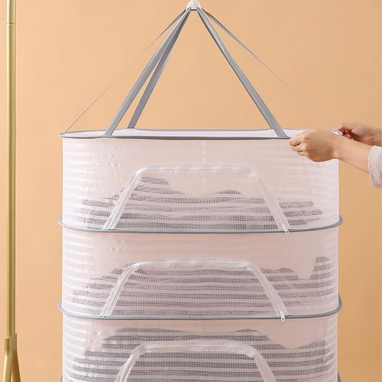 szdianhai Droognet, om op te hangen met haken, droognet van mesh voor kruiden, polyamide staaldraad voor het drogen van zaden, vis, groenten, fruit