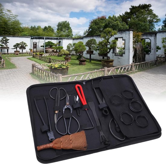 Bonsai gereedschap set (16-delig )- Bonsai gereedschap kit - Bonsai boompje verzorgingskit - Tuingereedschap - Bonsai schaar - Bonsai Concave Takkensnijder - Bladsnijder -Tuinbenodigdheden van Merkloos	 — afbeelding 5
