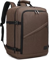 Kono Reistas - 33L - Rugzak - Handbagage Weekendtas - Backpack - Waterafstotend - Bruin