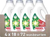 Bol.com Ariel Vloeibaar Wasmiddel +Ultra Vlekverwijderaar - 4 x 18 Wasbeurten - Voordeelverpakking aanbieding