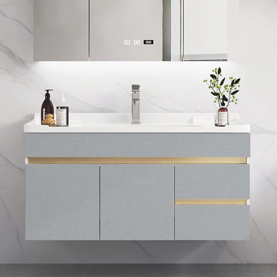 Hode Plakfolie, grijs glitter 40 cm x 6 m, meubelfolie, hoogglans, zelfklevende folie, oppervlaktebescherming voor keukenkast, wand, waterdicht, doe-het-zelf behang, decoratieve folie