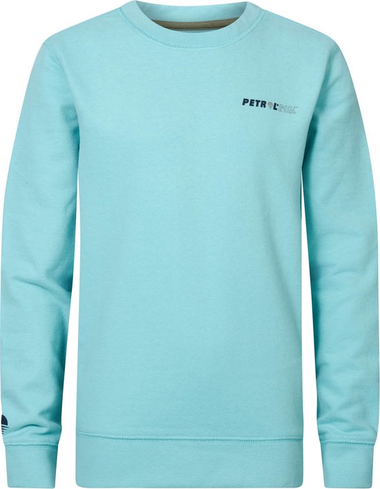 Petrol Industries - Jongens Comfortabele Sweater Coveify - Blauw - Maat 152