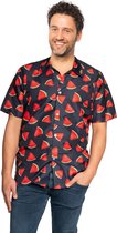 Partychimp Luxe Hawaii Blouse Hommes Melon Déguisements Hommes Mauvaise Fête Habiller Vêtements Adultes - Polyester - Multicolore - Taille S