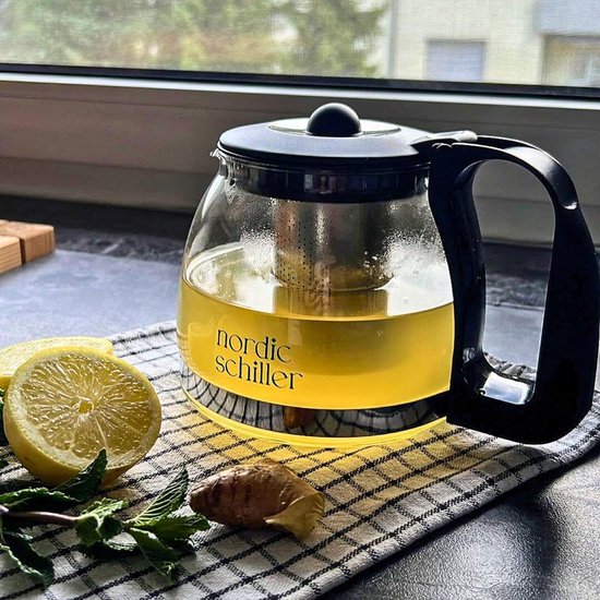 glazen kan - glazen kan/theepot met deksel - thermische glazen theepot - Melita kan