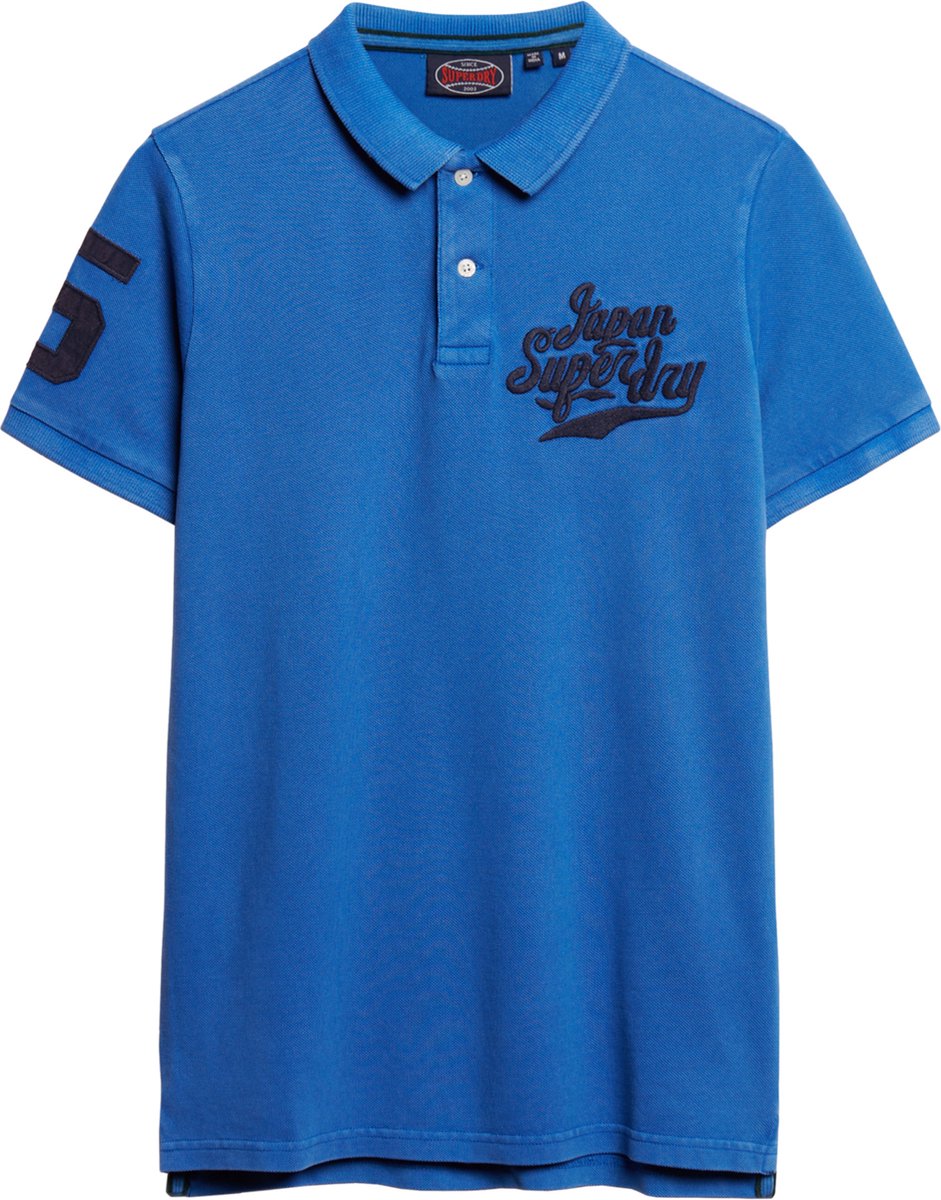 Superdry APPLIQUE CLASSIC FIT POLO Heren Blauw