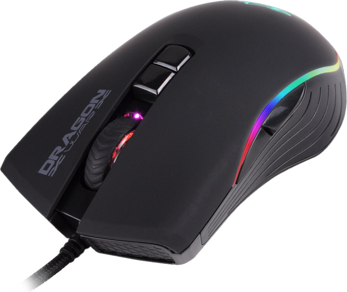 Dragon War G20 Optische Ergonomische Gaming Muis - 7000DPi - RGB Verlichting - Zwart