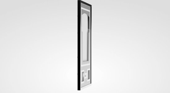 Avalo Cadre à Langer Aluminium - Encadrement Maillot de Voetbal - Cadre Boîte 3D - 60x80 CM - Zwart - Cadre Profond - Encadrement Chemise Dans Cadre Photo