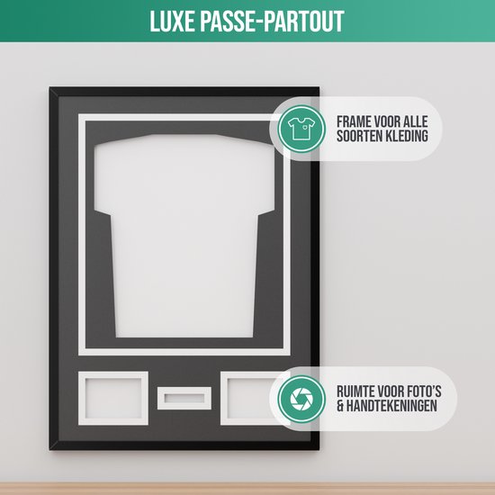 Avalo Cadre à Langer Aluminium - Encadrement Maillot de Voetbal - Cadre Boîte 3D - 60x80 CM - Zwart - Cadre Profond - Encadrement Chemise Dans Cadre Photo