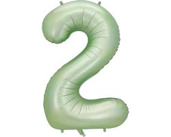 Ballons numérotés Ballon numéro 2 décoration d'anniversaire Fête Ballons à hélium ballon numérique ballon en aluminium vert taille XL
