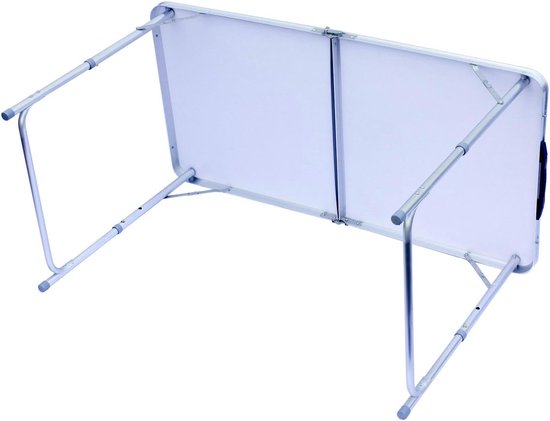 Inklapbare Tafel Stevig & Ruimtebesparend Design - Campingtafel Lichtgewicht & Makkelijk Mee Te Nemen - Klaptafel Verstelbaar & Multifunctioneel – Vouwtafel Buiten 120 x 60 x 60 cm | Geschikt voor Tuin & Camping — afbeelding 4