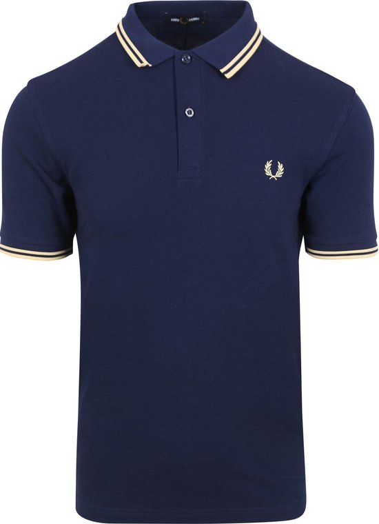 Fred Perry - Polo M3600 Royal Blauw U95 - Slim-fit - Heren Poloshirt Maat L
