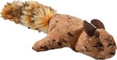 Duvoplus - Speelgoed Voor Dieren - Kat - Cork Eekhoorn Met Grote Pluche Staart 17x8x4cm Bruin - 1st