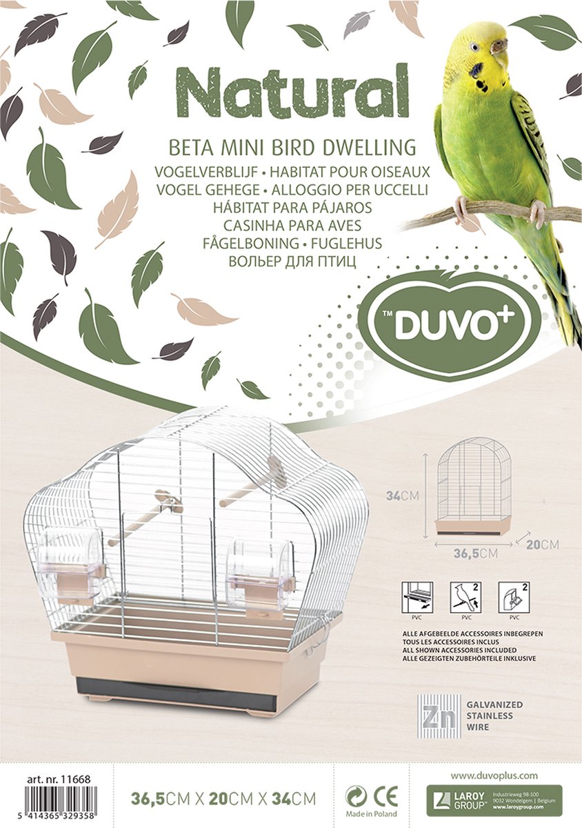 Laroy Group Duvo+ Beta Mini vogelkooi Mokka thumbnail 2