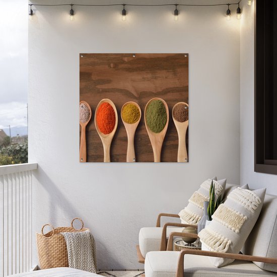 Louche en tissu de jardin - Herbes - Nourriture - Épices - Table - 100x100 cm