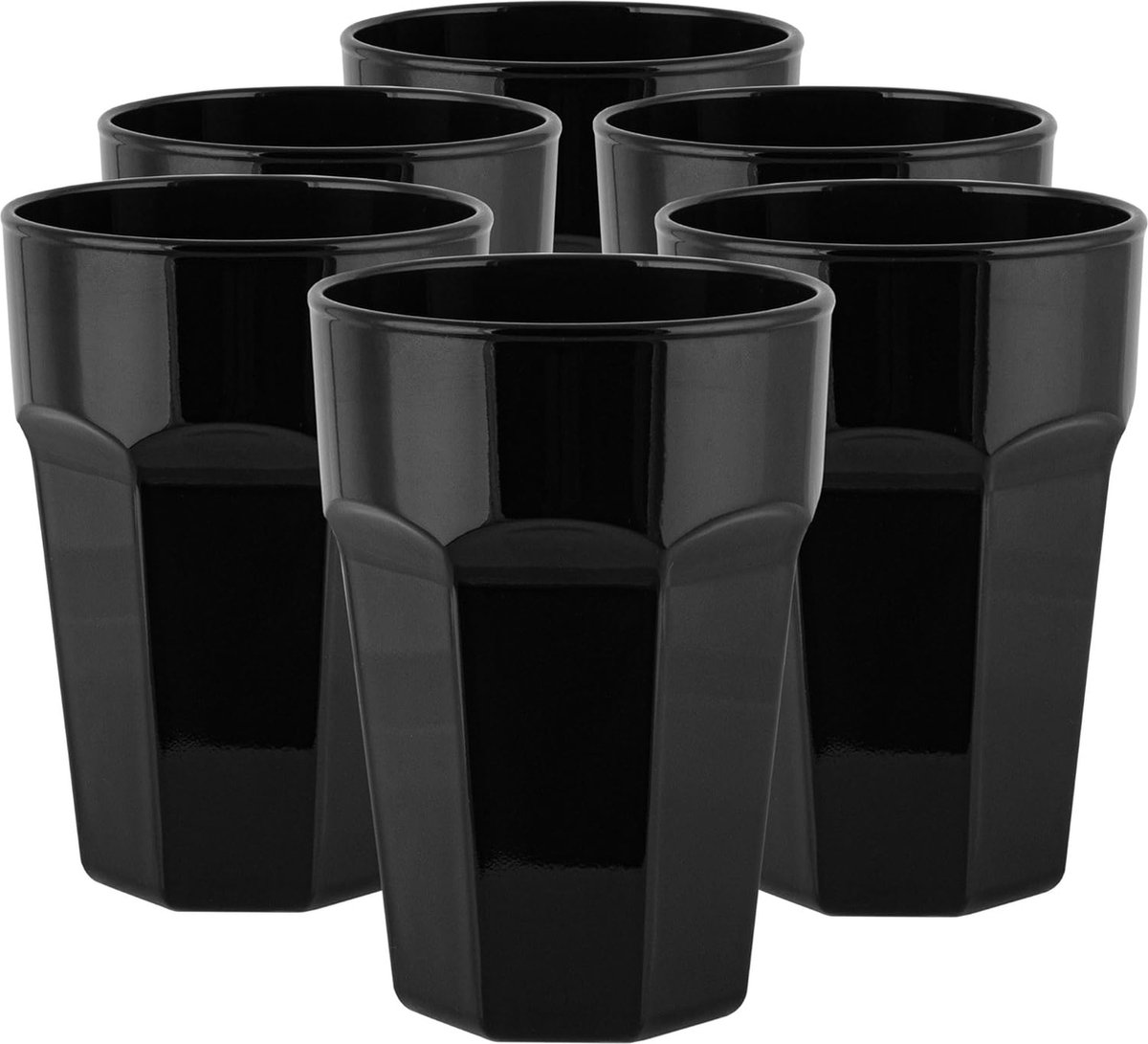 Set van 6 grote drinkglazen 425 ml cocktailglazen set longdrinkglazen ijskoffie glazen grote Set van 6 grote drinkglazen met een inhoud van 425 ml. Deze set bevat cocktailglazen longdrinkglazen en ijskoffie glazen