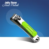 Jelly Bean Nail Polish nagelknipper met grip Groen - groot model senioren nageltang - nagelschaar voor vingernagels en teennagels