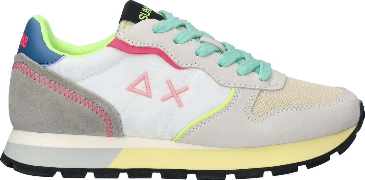 Sun68 Ally Color Explosion Lage sneakers - Dames - Wit - Maat 40