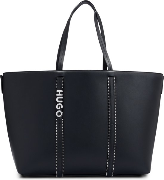 Hugo Boss Mel Dames Shopper Kunstleer - Zwart