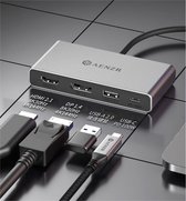 NÖRDIC DOCK-185 USB-C Docking Station - 1xDP 8K30Hz -1xHDMI 8K30Hz - 1xUSB-C PD 100W - 1xUSB-A 2.0