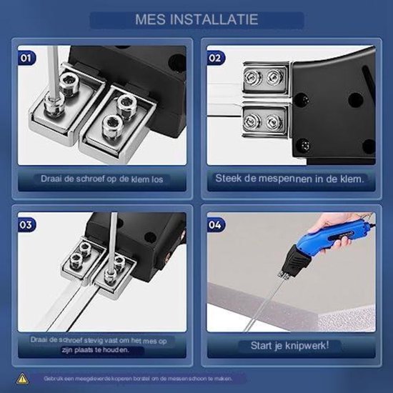 Hot Knife Foam Cutter, Foam Board Cutter DC 12V 3A 36W 50Hz, Snelle Verwarming, Praktisch AC 100-240V voor Piepschuimplaten voor Graveren (EU-stekker 100-240V