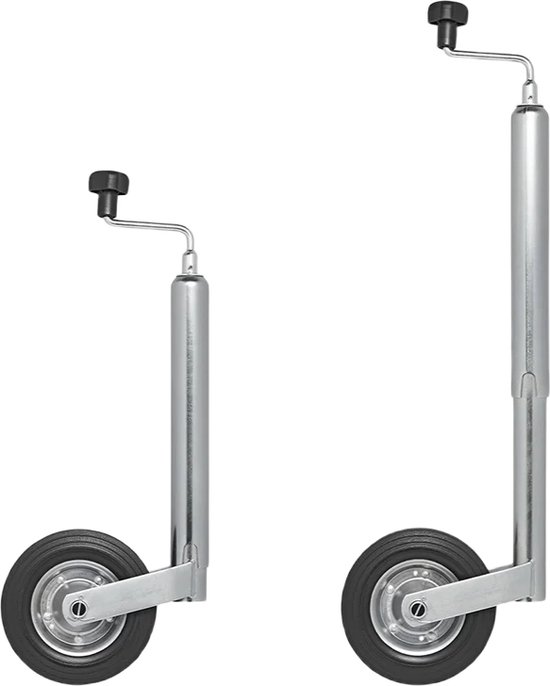 ProPlus Opklapbaar neuswiel voor aanhanger - metalen velg - rubberband 200 x 50 mm - Ø 48 mm van ProPlus — afbeelding 5