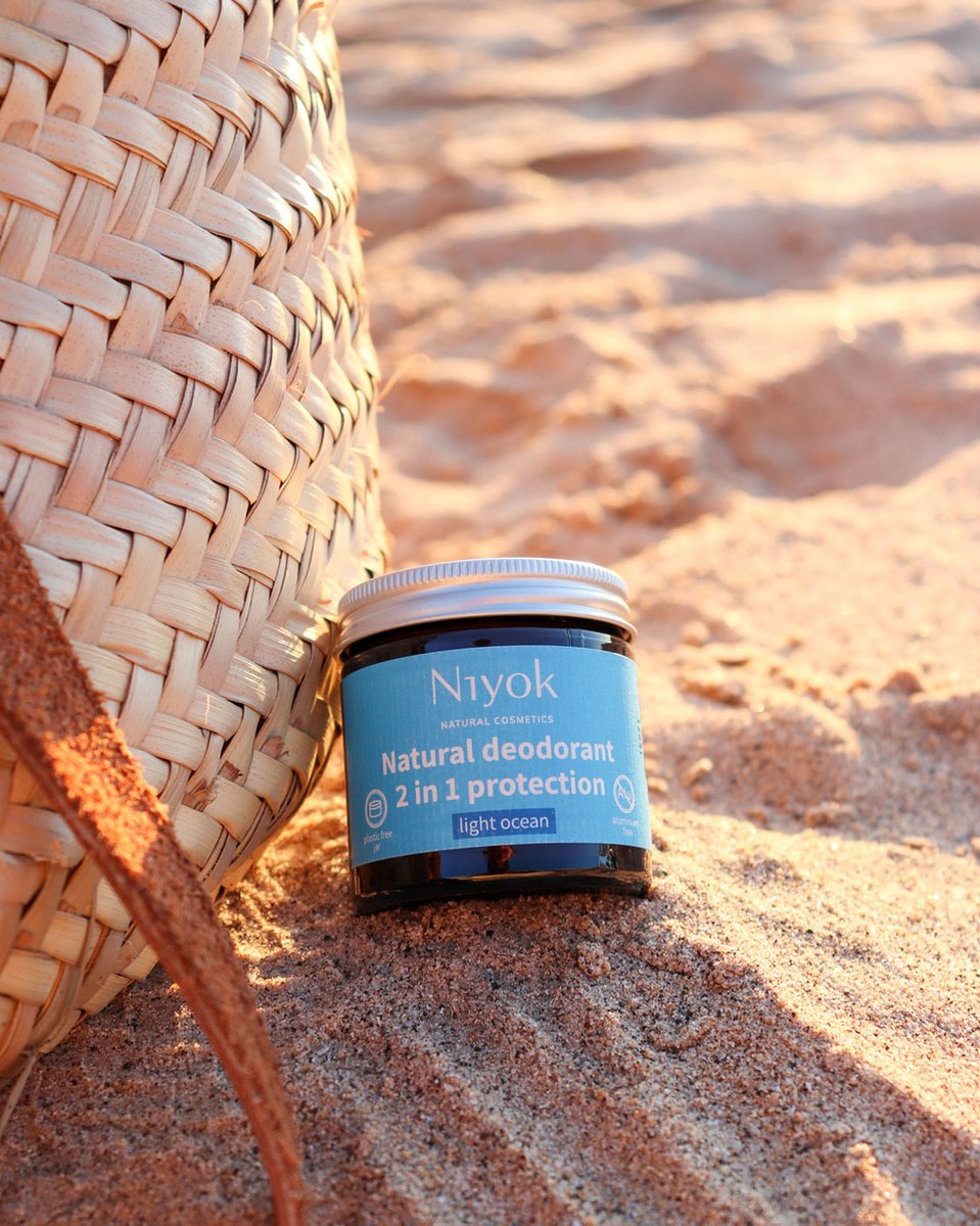 Goedkoopste Niyok Light Ocean - Deocrème - 40 ML - Anti-transpirant - Mediterrane geur - Gevoelige huid