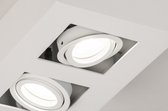 Lumidora Plafondlamp 74144 - Plafonniere - XIRAX - 2 Lichts - GU10 - Wit - Metaal - ⌀ 25 cm