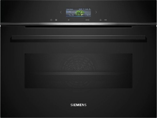SIEMENS CM724G1B2 Combimagnetron iQ700 Compacte oven met magnetron 60 x 45 cm Zwart