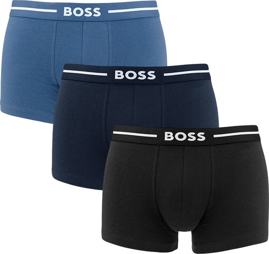 HUGO BOSS Bold trunks (3-pack) - heren boxers kort - multicolor - Maat: