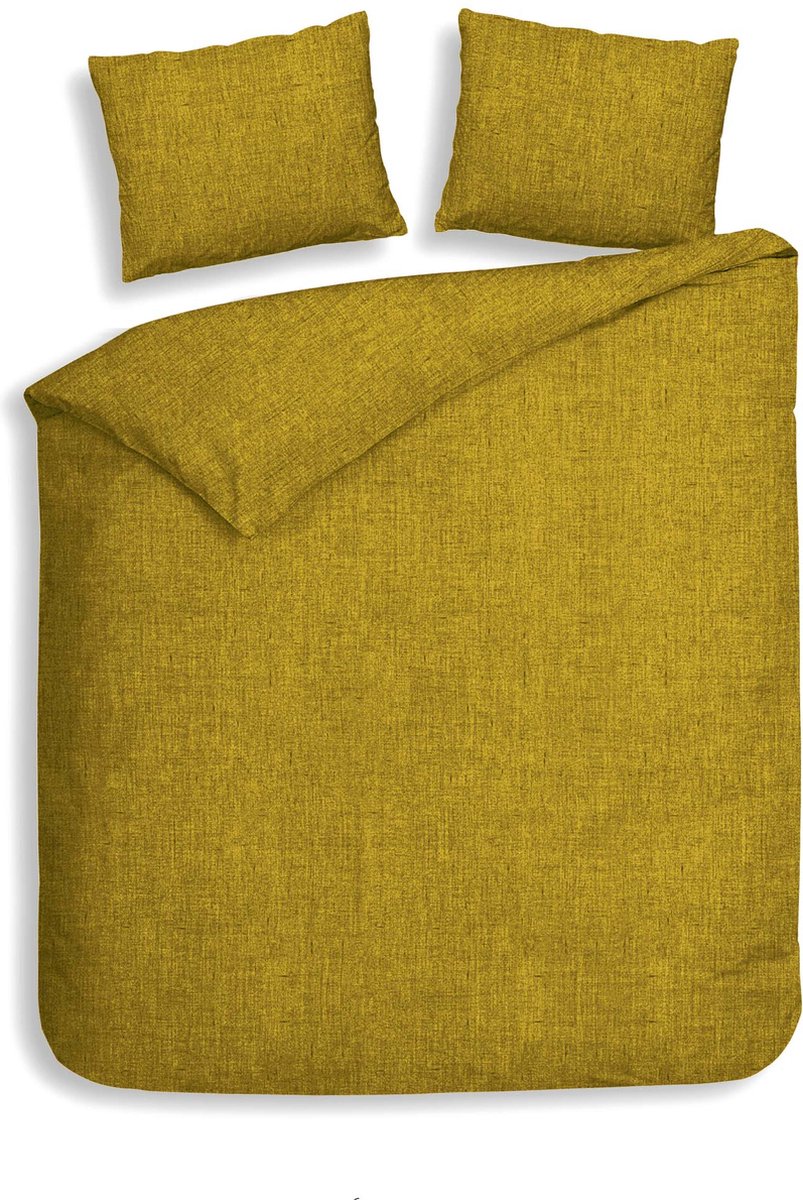 Heckett & Lane Flanel dekbedovertrek Franela (Sunset Gold)-260x200/220 cm